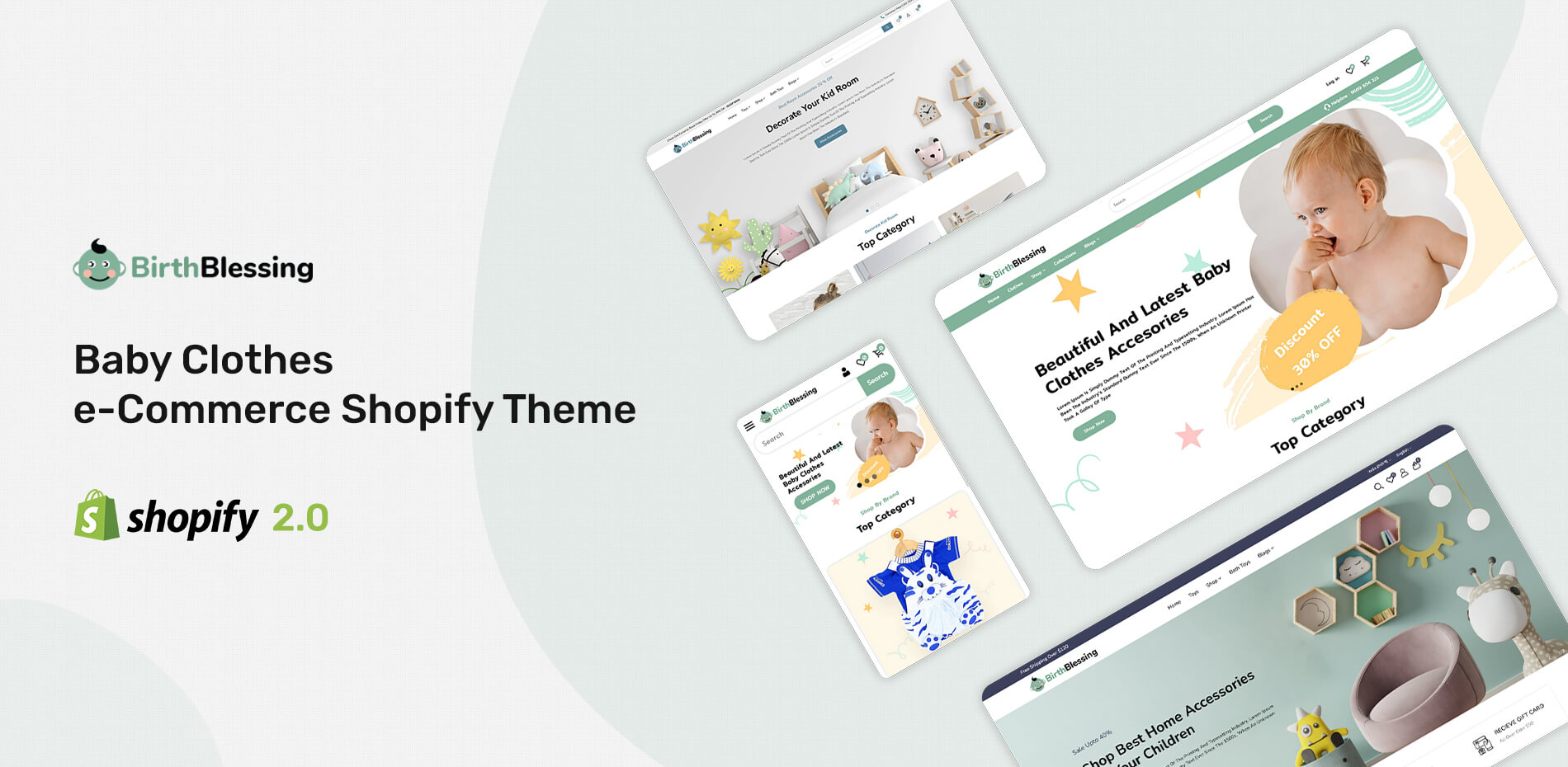 Kids Clothing & Toys Shopify 2.0 Store